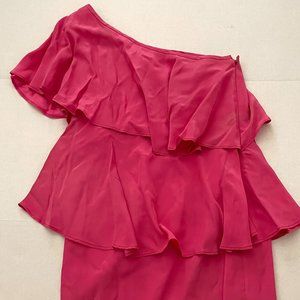 Annie Griffin Silk Size 0 Pink Dress $250 Retail